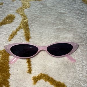 tiny trendy pink glasses
